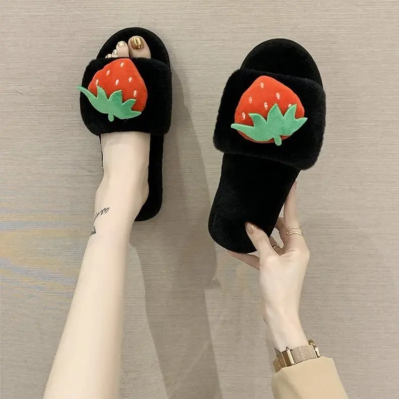 2020 Autumn Winter Home Slippers Women Cartoon Fruit Accessories Ladies Slippers Slip On Fluffy Fur Slippers Zapatos De Mujer
2020 Autumn Winter Home Slippers Women Cartoon Fruit Accessories Ladies Slippers Slip On Fluffy Fur Slippers Zapatos De Mujer