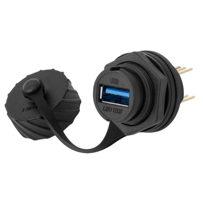 USB 2.0 3.0 Female Socket Plug Panel Mount Adapter 2/2.54mm Needle Pitch Connect Soldering Directly Waterproof Connector with
USB 2.0 3.0 Female Socket Plug Panel Mount Adapter 2/2.54mm Needle Pitch Connect Soldering Directly Waterproof Connector with