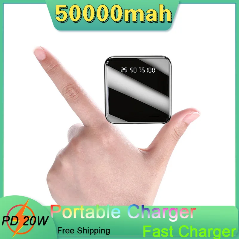 Power Bank 50000mAh Portable Charging PD 20W PowerBank 50000 MAh PoverBank External Battery Charger For Xiaomi IPhone Samsung
Power Bank 50000mAh Portable Charging PD 20W PowerBank 50000 MAh PoverBank External Battery Charger For Xiaomi IPhone Samsung
