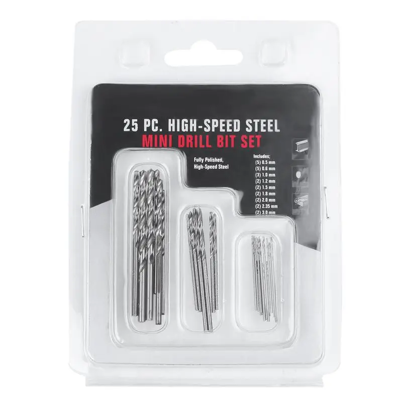 Hand Twist Drill Bits Set,DIY Precision Pin Vise Model Mini Hand Spiral Drill with 25pcs 0.3mm to 3.0mm Micro-Drill Bits (Black)
Hand Twist Drill Bits Set,DIY Precision Pin Vise Model Mini Hand Spiral Drill with 25pcs 0.3mm to 3.0mm Micro-Drill Bits (Black)