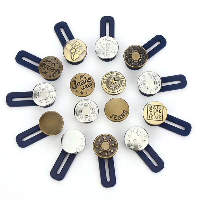 Jeans Retractable Button For Clothing Pant Jeans Metal Waistband Adjustable Extended Buckle Button Jeans Ceinture Sewing Buttons
Jeans Retractable Button For Clothing Pant Jeans Metal Waistband Adjustable Extended Buckle Button Jeans Ceinture Sewing Buttons
