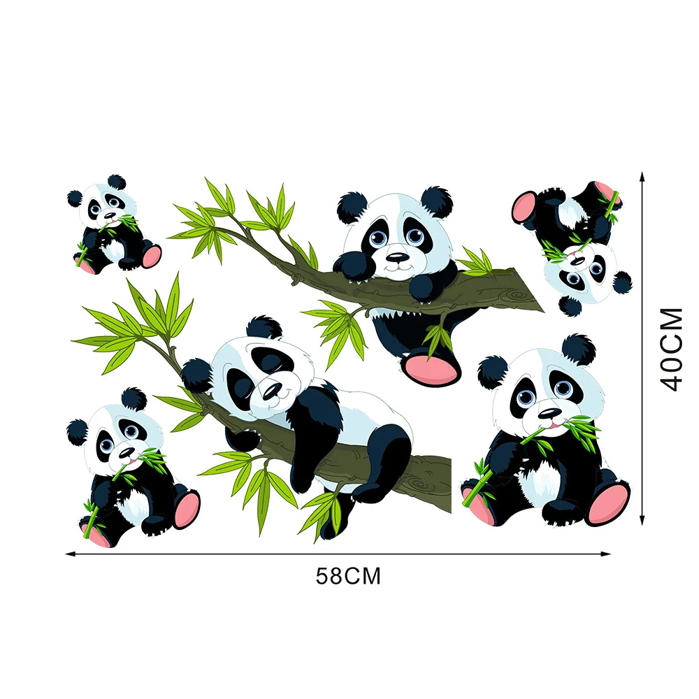 6pcs /set Bamboo Panda Wall Sticker for Living Room Bedroom Children's Room Cute Stickers Kindergarten Kids Gift
6pcs /set Bamboo Panda Wall Sticker for Living Room Bedroom Children's Room Cute Stickers Kindergarten Kids Gift