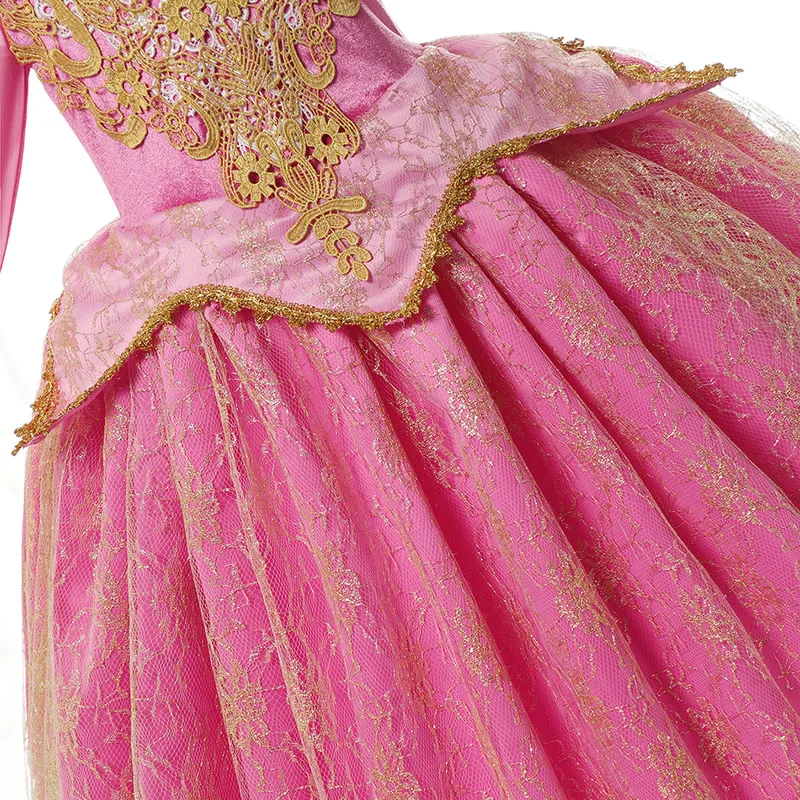 Girls Sleeping Beauty Aurora Dress Long Sleeves Off Shoulder Lace Robe Kids Gorgeous Christmas Gift Fancy Princess Party Outfits 
Girls Sleeping Beauty Aurora Dress Long Sleeves Off Shoulder Lace Robe Kids Gorgeous Christmas Gift Fancy Princess Party Outfits