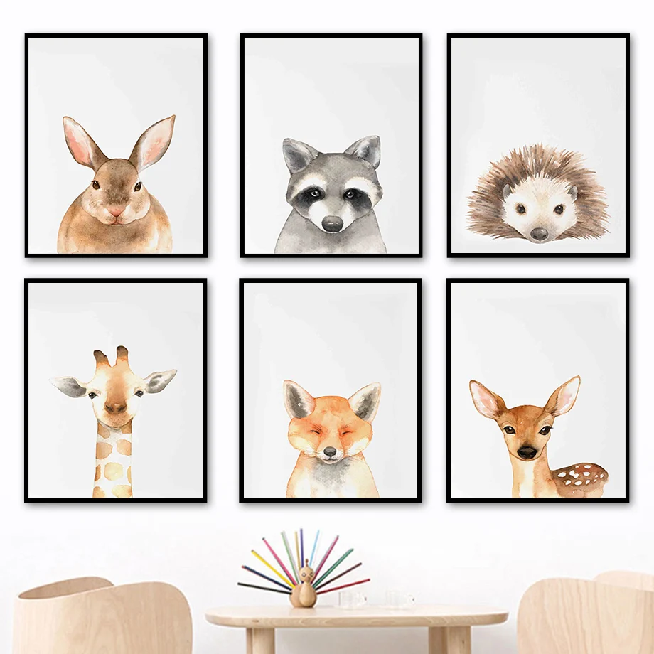 Fox Giraffe Rabbit Raccoon Deer Hedgehog Animal Wall Art Canvas Painting Nordic Posters And Prints Wall Pictures Kids Room Decor
Fox Giraffe Rabbit Raccoon Deer Hedgehog Animal Wall Art Canvas Painting Nordic Posters And Prints Wall Pictures Kids Room Decor