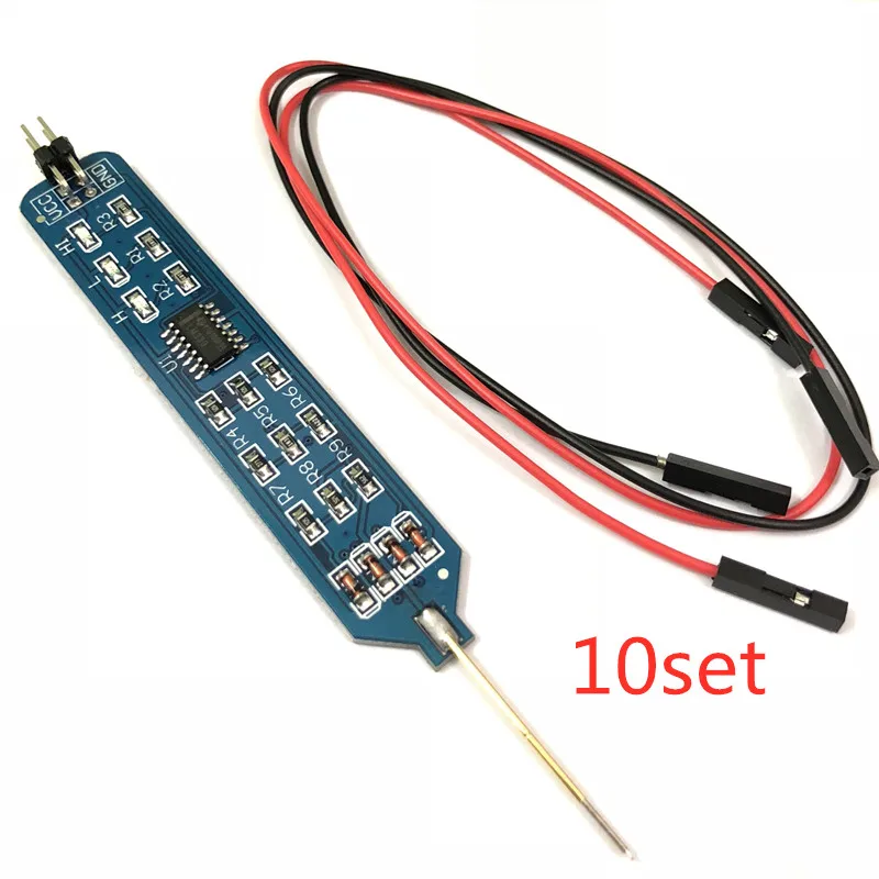 100% NEW 10Set/lot Logic test pen LM339 high and low level test 5V 3.3V digital circuit debugging
100% NEW 10Set/lot Logic test pen LM339 high and low level test 5V 3.3V digital circuit debugging