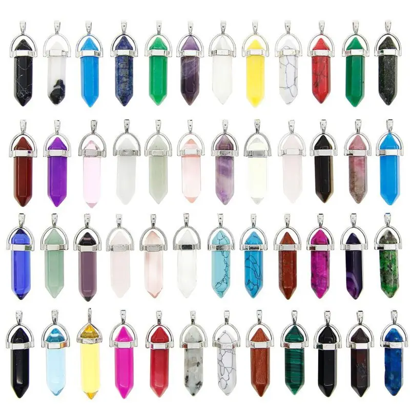 K3ND 50pcs Bullet Shape Hexagonal Healing Pointed Chakra Beads Quartz Crystal Gemston
K3ND 50pcs Bullet Shape Hexagonal Healing Pointed Chakra Beads Quartz Crystal Gemston
