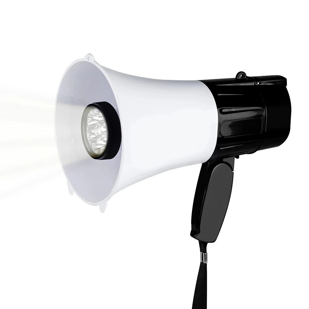 

For 30W Portable Megaphone Speaker Recordable Loudspeaker Tweeter for Teaching Speech Tourist Guide Tool with LED Light