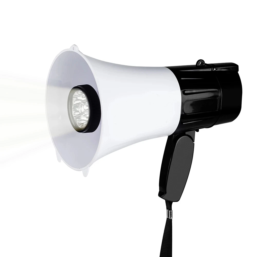 

30W Portable Megaphone Speaker Recordable Loudspeaker Tweeter for Teaching Speech Tourist Guide Tool with LED Light