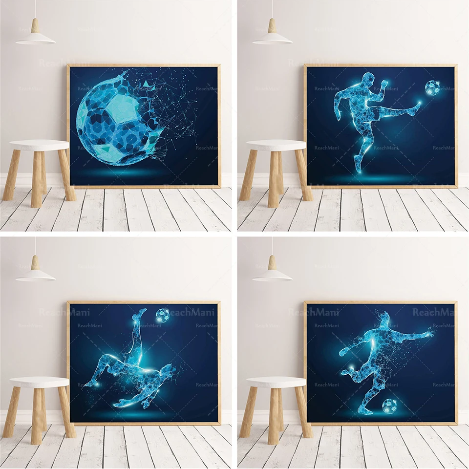 Watercolor geometric football art print wall children room decoration Painting Art Decor posters wall art canvas painting
Watercolor geometric football art print wall children room decoration Painting Art Decor posters wall art canvas painting