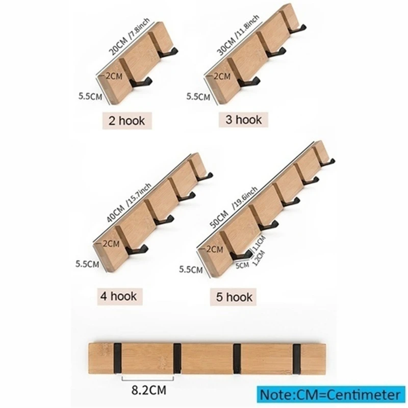 Wall Mount Coat Hook for Home Solid Wood Coat Hangers Rack Robe Hat Clothes Hook Wall Coat Rack 2/3/4/5/6 Hooks 
Wall Mount Coat Hook for Home Solid Wood Coat Hangers Rack Robe Hat Clothes Hook Wall Coat Rack 2/3/4/5/6 Hooks