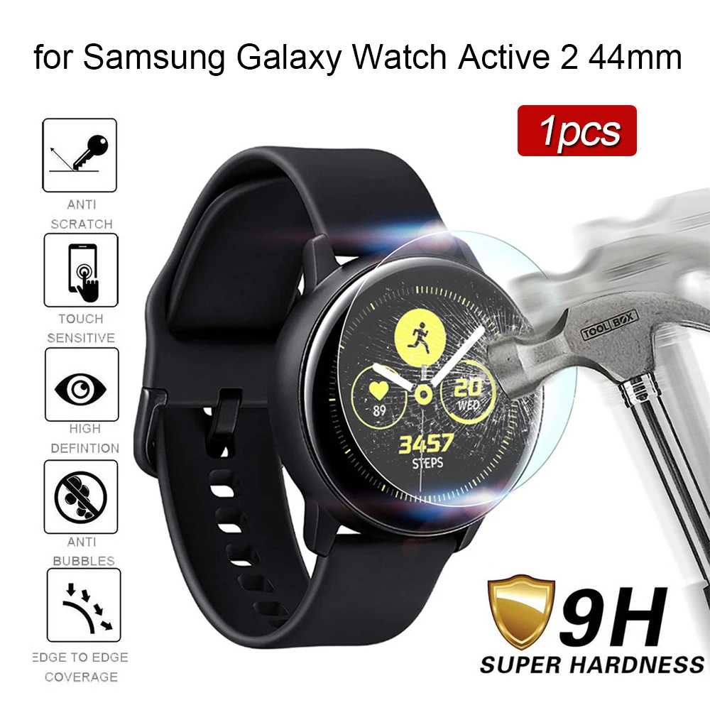 Закаленное стекло для Samsung Galaxy Watch Active 2 44 мм защитная пленка vidrio templado экрана без