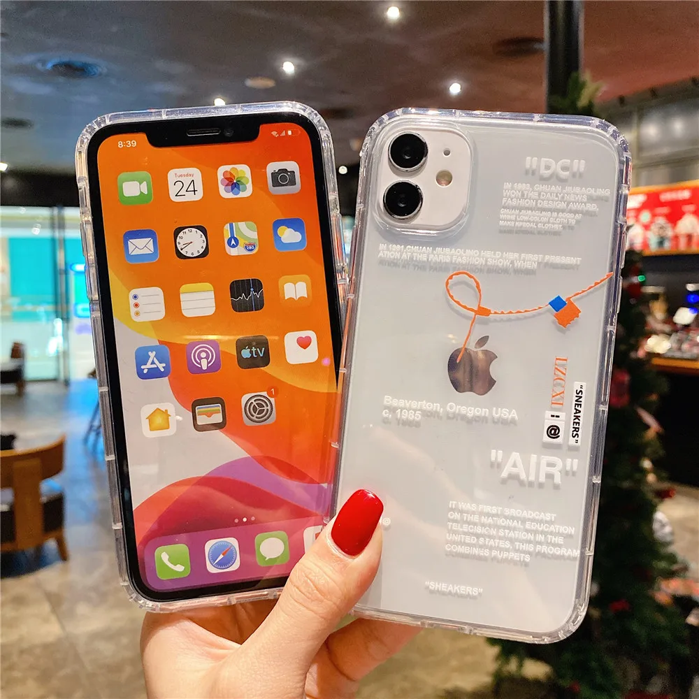 Чехол для iphone 12 Mini 7 8 6 6s Plus 11 Pro X XS Max Xr с белой этикеткой | Мобильные телефоны и