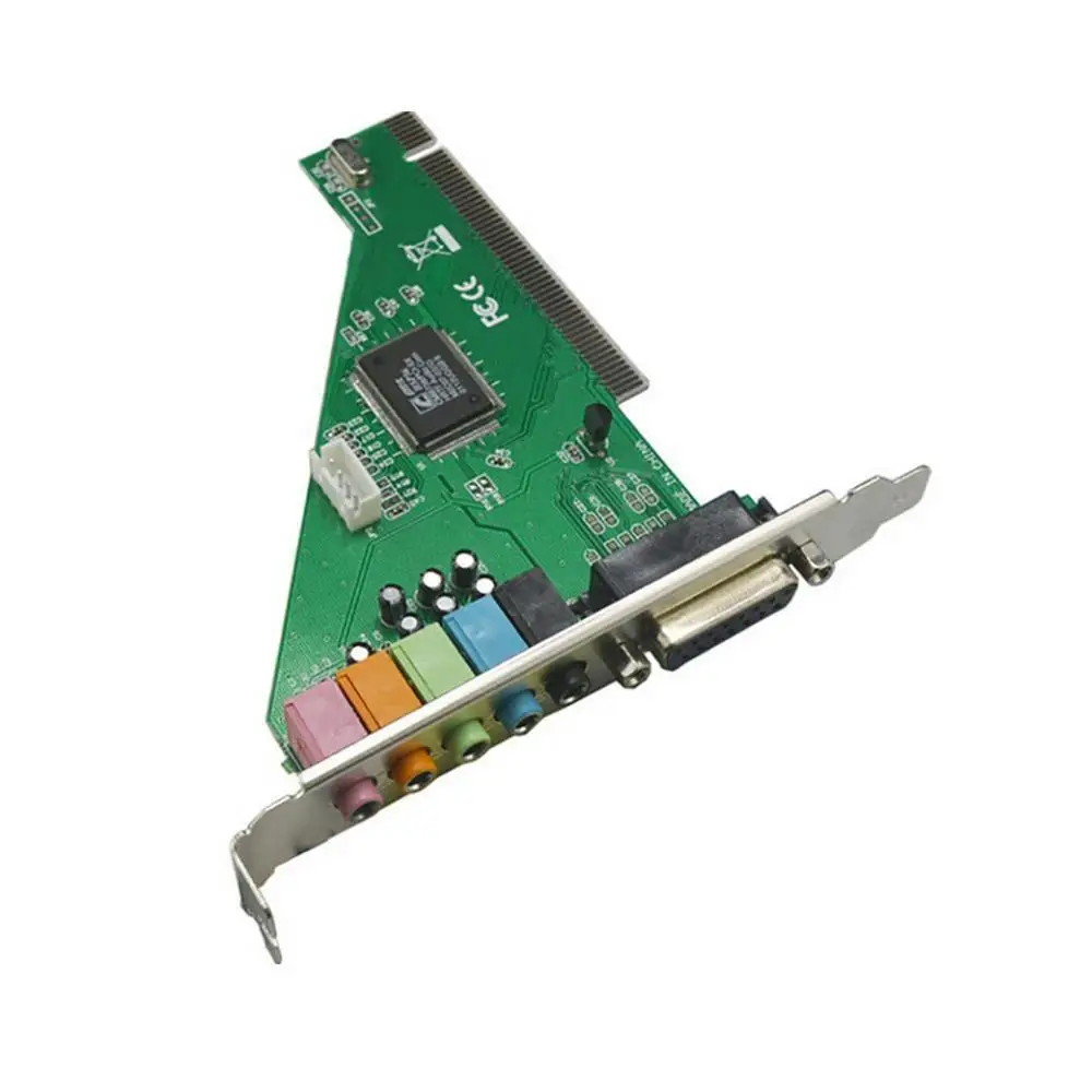 4-канальная звуковая карта 5 1 Surround 3D PC PCI со звуком игровая миди-карта для ПК Windows Port