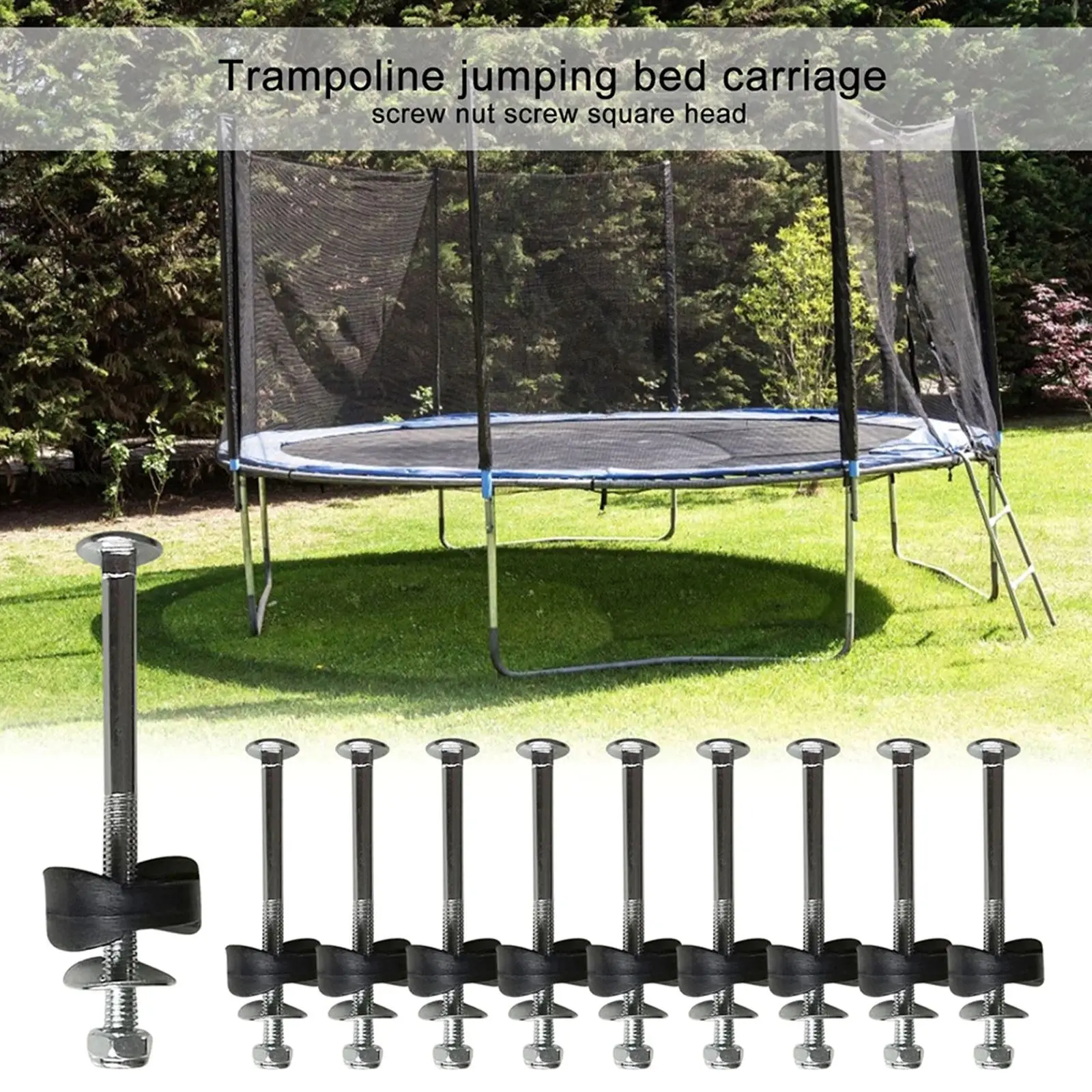 12pcs Trampoline Screws Set For Attaching The Trampoline High Quality Strong Trampoline Fixing Screws Kit Stability Tool
12pcs Trampoline Screws Set For Attaching The Trampoline High Quality Strong Trampoline Fixing Screws Kit Stability Tool