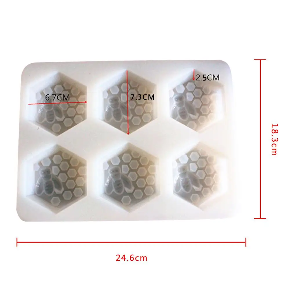 6 Cavity Silicone Soap Mold Bee Soap Mold Handmade Soap Craft Making Tools DIY Homemade Soaps Mould Silicone Soap Form
6 Cavity Silicone Soap Mold Bee Soap Mold Handmade Soap Craft Making Tools DIY Homemade Soaps Mould Silicone Soap Form
