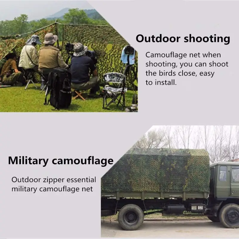 High-quality Woodland Camouflage Camo Army Net Hide Netting Camping Military Hunting Shelter
High-quality Woodland Camouflage Camo Army Net Hide Netting Camping Military Hunting Shelter