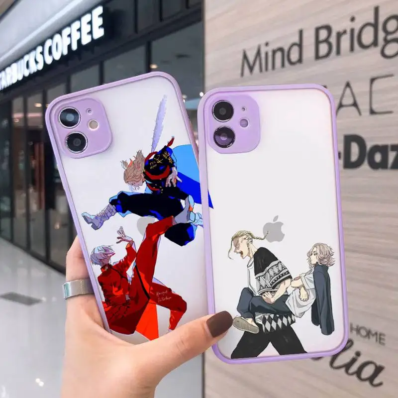 Tokyo Revengers Phone Case For iPhone 12 11 Mini Pro XR XS Max 7 8 Plus X Matte transparent Purple Back Cover
Tokyo Revengers Phone Case For iPhone 12 11 Mini Pro XR XS Max 7 8 Plus X Matte transparent Purple Back Cover