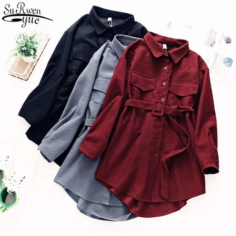 Corduroy Long Sleeve Dress Women Solid Buttons Turn-down Collar Elegant Sashes Womens Vintage Harajuku with chic Pockets 12007
Corduroy Long Sleeve Dress Women Solid Buttons Turn-down Collar Elegant Sashes Womens Vintage Harajuku with chic Pockets 12007