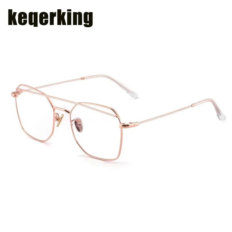 New Large Frame Transparent Glasses Frame Retro Glasses Metal Flat Mirror Trend Beam Glasses Frame Women Fake Glasses
New Large Frame Transparent Glasses Frame Retro Glasses Metal Flat Mirror Trend Beam Glasses Frame Women Fake Glasses