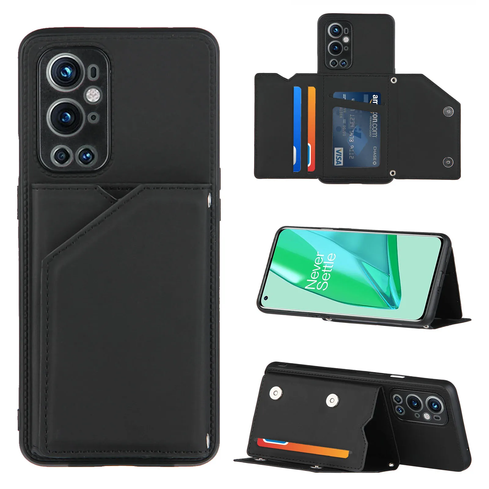 Luxury Pu Leather Phone Case For OnePlus 9 Pro Soft TPU Frame Cover For OnePlus 9 Flip Wallet Card Slots Stand Case
Luxury Pu Leather Phone Case For OnePlus 9 Pro Soft TPU Frame Cover For OnePlus 9 Flip Wallet Card Slots Stand Case