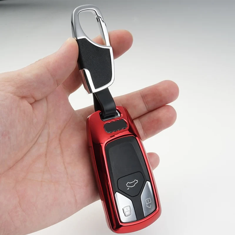 Car key cover case fob bag shell For audi A6L QT S5 S7 A4 A4L A5 Q5 Q7 TT 2016 2017 2018 Styling Accessories | Автомобили и