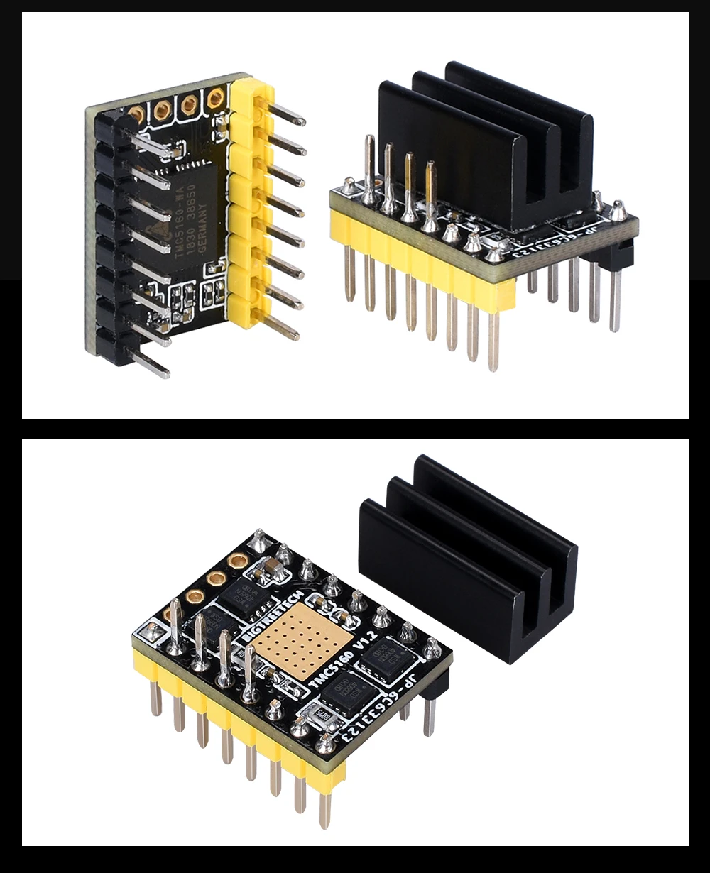 BIGTREETECH TMC5160 V1.2 SPI Stepper Motor Driver High Power Stepstick Mute Driver For SKR V1.3 SKR V1.4 Turbo Reprap TMC2209
BIGTREETECH TMC5160 V1.2 SPI Stepper Motor Driver High Power Stepstick Mute Driver For SKR V1.3 SKR V1.4 Turbo Reprap TMC2209