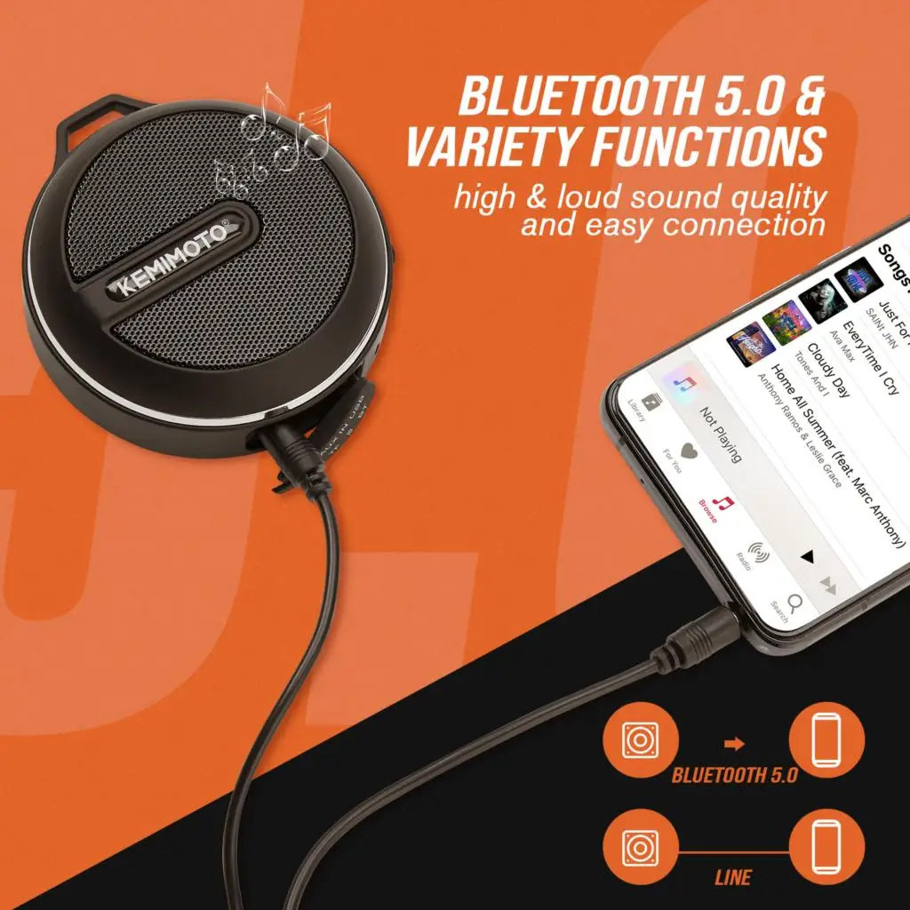 For Polaris USB Bluetooth 5.0 Speaker Outdoor Carry 10m for UTV Boats RV's for Can-am Maverick X3 for Cf moto Speaker
For Polaris USB Bluetooth 5.0 Speaker Outdoor Carry 10m for UTV Boats RV's for Can-am Maverick X3 for Cf moto Speaker