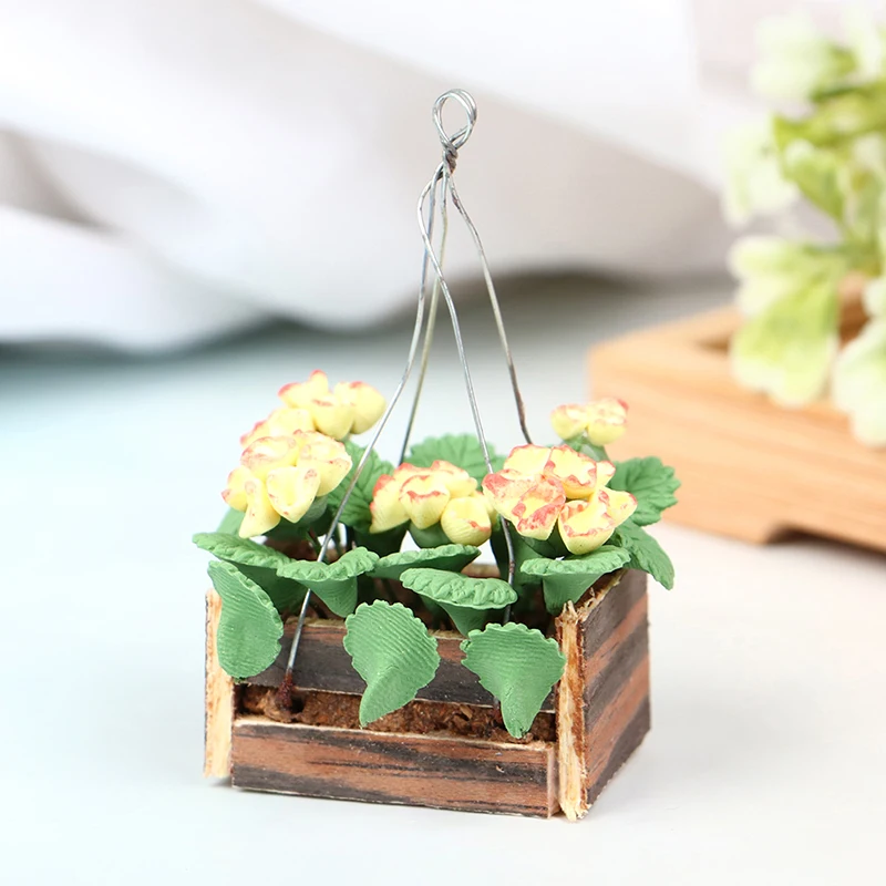 1/12 Mini Potted Plant Flowers Pot Dollhouse Miniature Yellow Flower Bush With Wood Pot DollHouse Decor Bonsai Model
1/12 Mini Potted Plant Flowers Pot Dollhouse Miniature Yellow Flower Bush With Wood Pot DollHouse Decor Bonsai Model