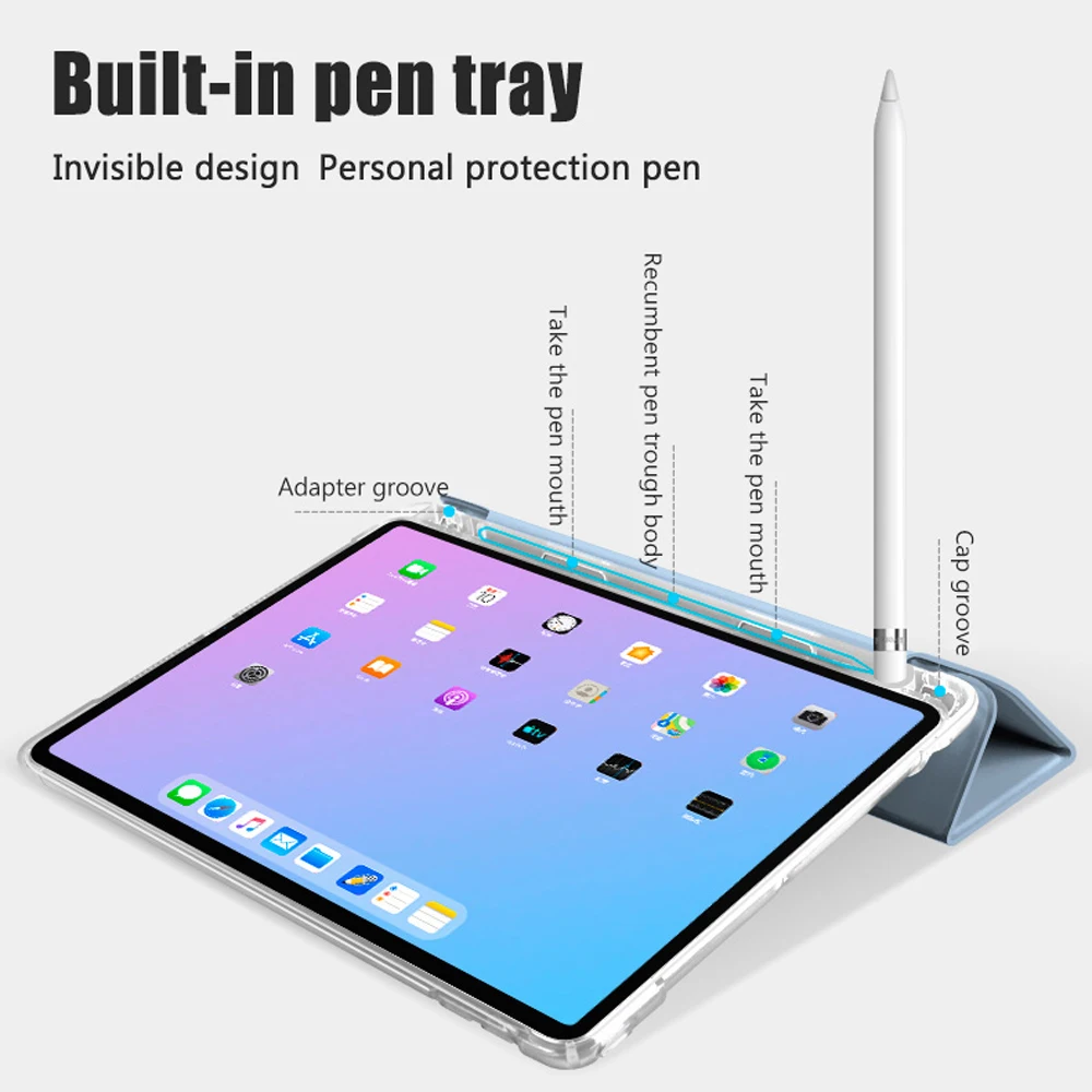 Для iPad Air 4 Чехол 10 9 прозрачный чехол Mini 5 для 2 11 7 2017 2018 | Компьютеры и офис