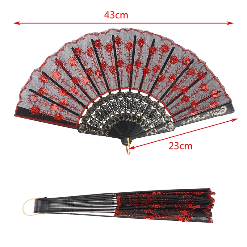 Luxury Fashion Folding Fan Flower Lace Silk Wedding Dance Party Stage Performance Decoration Fashion Hot Stamping Hand Held Fan
Luxury Fashion Folding Fan Flower Lace Silk Wedding Dance Party Stage Performance Decoration Fashion Hot Stamping Hand Held Fan