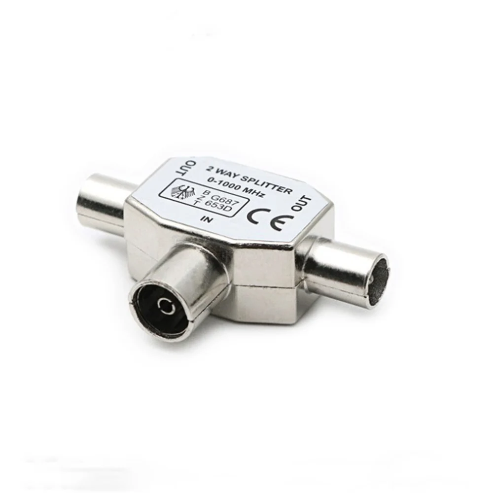 T Type TV 9.5 1 Male 2 Female Antenna Plug Conversion Cable Joint Adapter for 9.5 interface Video Equipment Connector1
T Type TV 9.5 1 Male 2 Female Antenna Plug Conversion Cable Joint Adapter for 9.5 interface Video Equipment Connector1