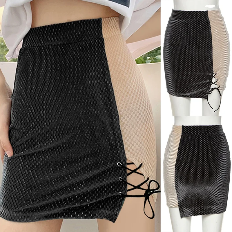 Fashion Punk Splicing Mini Skirt Summer Street Harajuku Casual Short Skirt Activity Party Club Bandage Skirts
Fashion Punk Splicing Mini Skirt Summer Street Harajuku Casual Short Skirt Activity Party Club Bandage Skirts