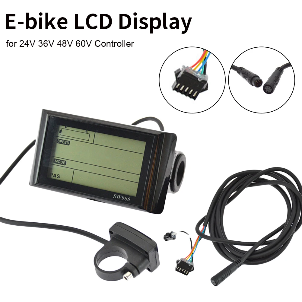 E-bike LCD Display Panel With Speed Time Battery Electric Bicycle Scooter LCD Display Screen For 24V 36V 48V 60V Controller
E-bike LCD Display Panel With Speed Time Battery Electric Bicycle Scooter LCD Display Screen For 24V 36V 48V 60V Controller