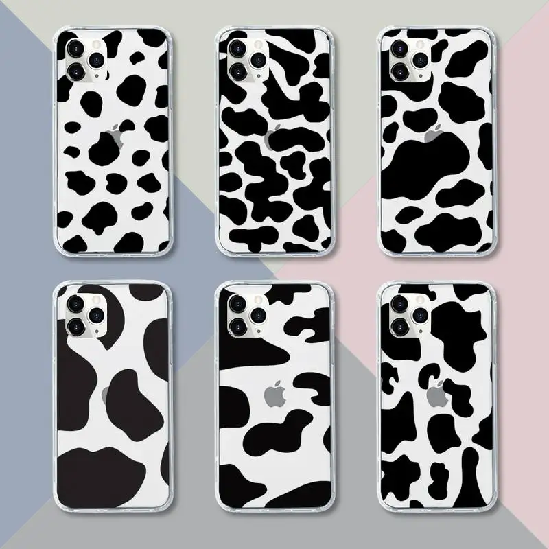 black and white cow Phone Case Transparent For iPhone 13 12 11 pro mini XS XR X max 5 6 s 7 8 plus Soft Clear Mobile bags
black and white cow Phone Case Transparent For iPhone 13 12 11 pro mini XS XR X max 5 6 s 7 8 plus Soft Clear Mobile bags