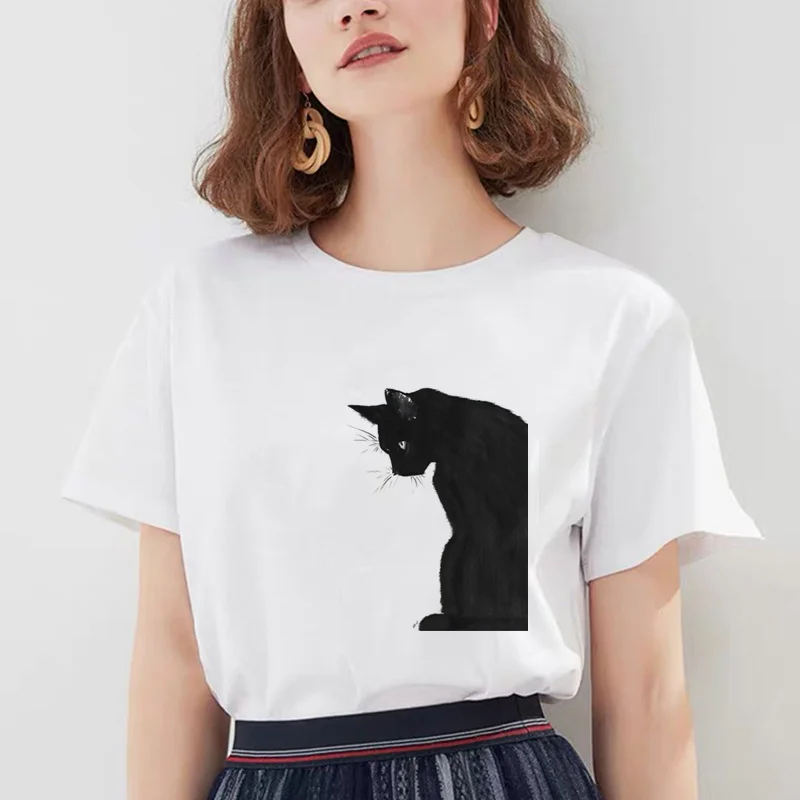 Cute summer Cat I DO WHAT Print T-shirt New Kawaii Cat lovers street style Short sleeved Harajuku T-shirt women shirts aesthetic
Cute summer Cat I DO WHAT Print T-shirt New Kawaii Cat lovers street style Short sleeved Harajuku T-shirt women shirts aesthetic