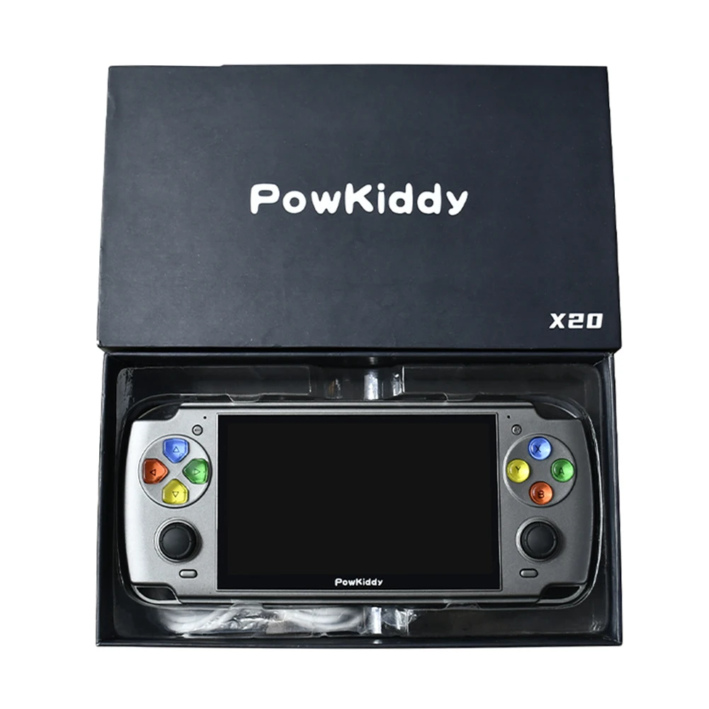 POWKIDDY X20 Linux 5.0-Inch IPS Screen RK3128 Retro Video Handheld Game Console Built-in 3600 Games PS1 Games Children's Gifts
POWKIDDY X20 Linux 5.0-Inch IPS Screen RK3128 Retro Video Handheld Game Console Built-in 3600 Games PS1 Games Children's Gifts