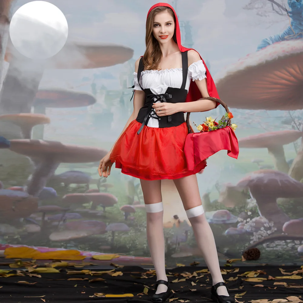 Sexy Women Little Red Riding Hood Costumes Adult Anime Cosplay Fantasy Game Uniforms Halloween Party Fancy Dress
Sexy Women Little Red Riding Hood Costumes Adult Anime Cosplay Fantasy Game Uniforms Halloween Party Fancy Dress