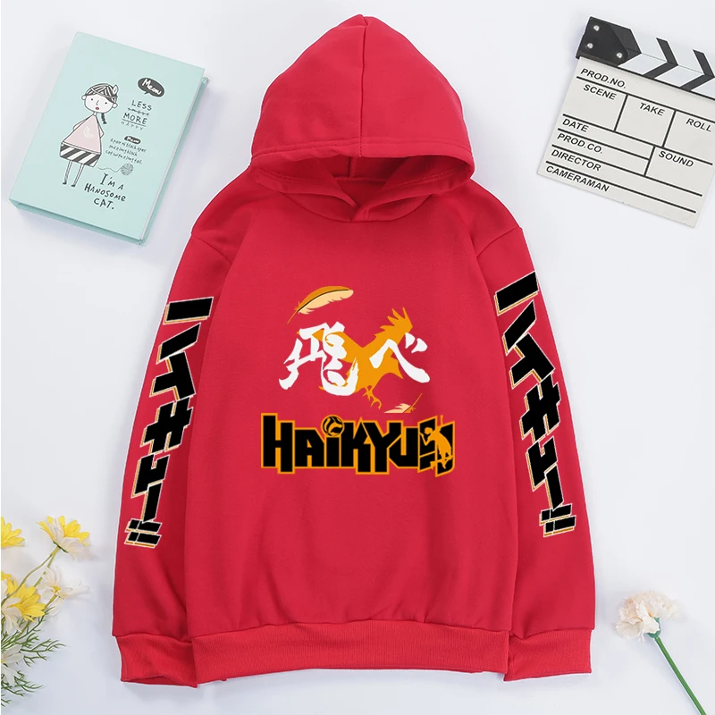 Japanese Anime Haikyuu red hoodies for boy girls pullover-Sweatshirt hooded children's clothes long sleeve and pure cotton
Japanese Anime Haikyuu red hoodies for boy girls pullover-Sweatshirt hooded children's clothes long sleeve and pure cotton