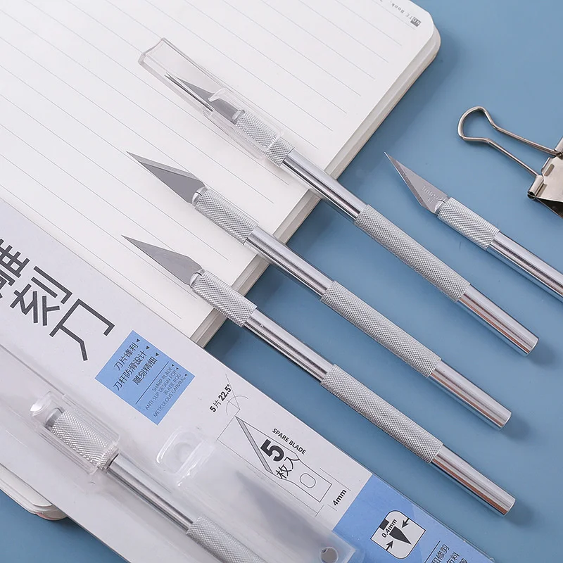 Rubber Stamp Carving Knife DIY Photo Paper Cutting Knife Box Cutter Stationery Utility Art Tool Kits Office School Supplies
Rubber Stamp Carving Knife DIY Photo Paper Cutting Knife Box Cutter Stationery Utility Art Tool Kits Office School Supplies