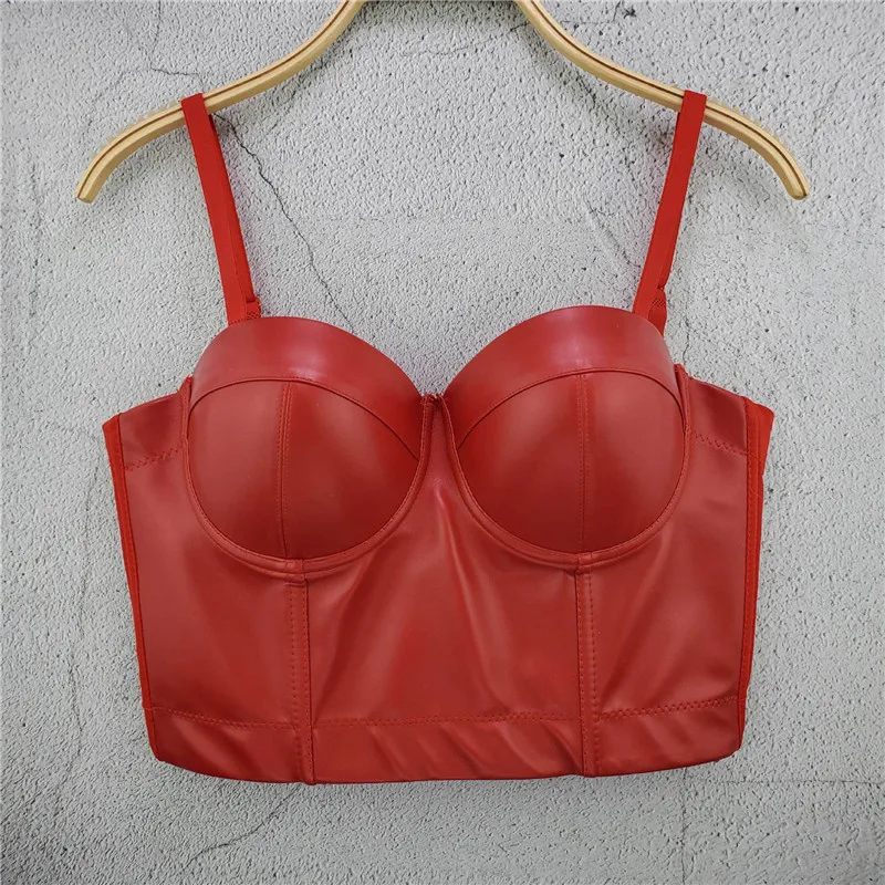 Y2K Camisole Bra Cropped Tank Top Leather Women Female Bustier Cami Indie Aesthetic Unif Night Club Vintage Clothing Crop Tops 
Y2K Camisole Bra Cropped Tank Top Leather Women Female Bustier Cami Indie Aesthetic Unif Night Club Vintage Clothing Crop Tops