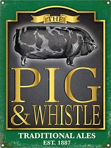 Metal Sign On Pig and Whistle Wall Decoration Cafe Family Bar Restaurant-Tin Sign 8x12 Inch
Metal Sign On Pig and Whistle Wall Decoration Cafe Family Bar Restaurant-Tin Sign 8x12 Inch