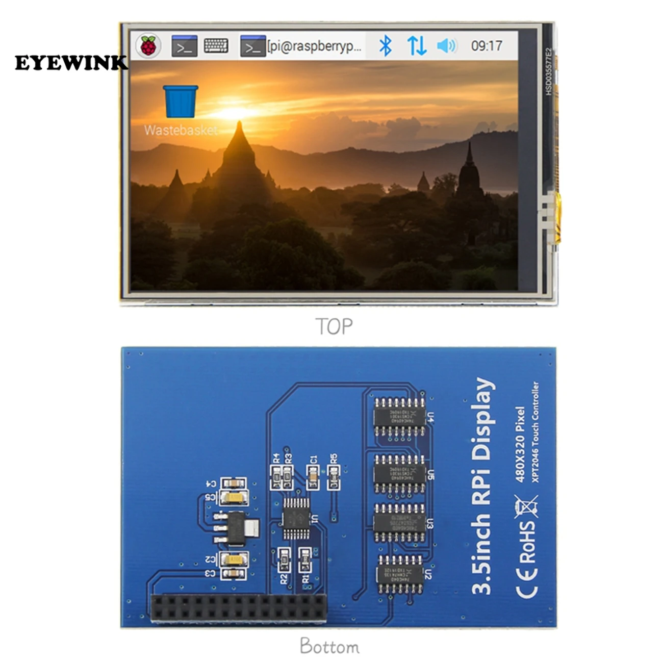 3 5 дюймовый TFT LCD moulle для Raspberry Pi 2 Model B & RPI B/3|lcd 3.5|lcd 3.5 inchpi |
