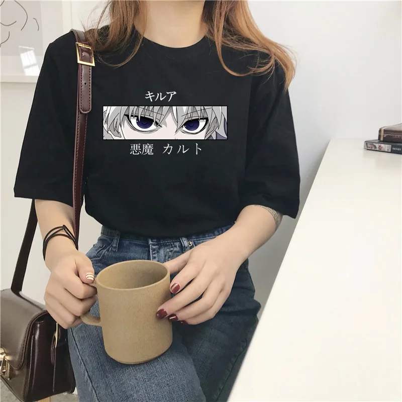 Tops Kawaii Tshirt Killua Zoldyck T-shirt Crew Neck Fitted Soft Anime Manga Tee Shirt Clothes Hunter X Hunter Men Women T-shirt
Tops Kawaii Tshirt Killua Zoldyck T-shirt Crew Neck Fitted Soft Anime Manga Tee Shirt Clothes Hunter X Hunter Men Women T-shirt