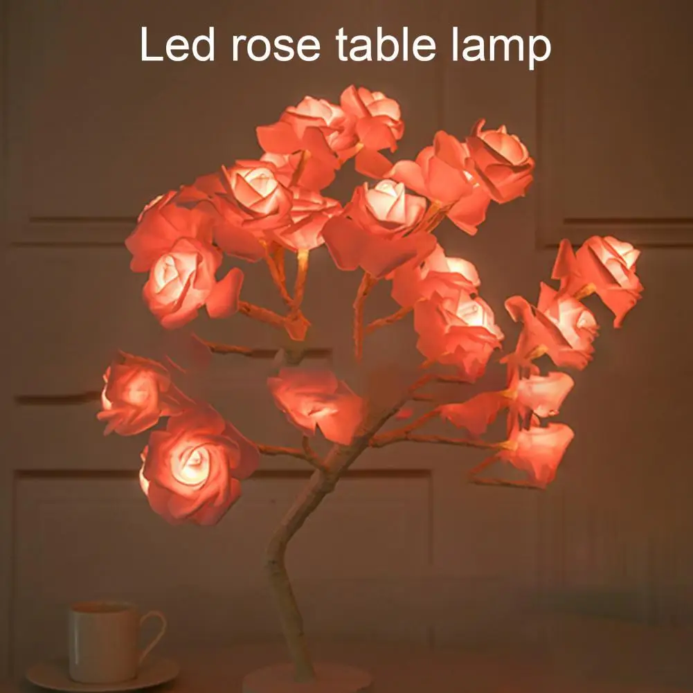 Romantic Tree Lamp Decorative LED Rose Flower Tree Light Ambient Light Eye-catching and Good-looking Durable for Parties 
Romantic Tree Lamp Decorative LED Rose Flower Tree Light Ambient Light Eye-catching and Good-looking Durable for Parties