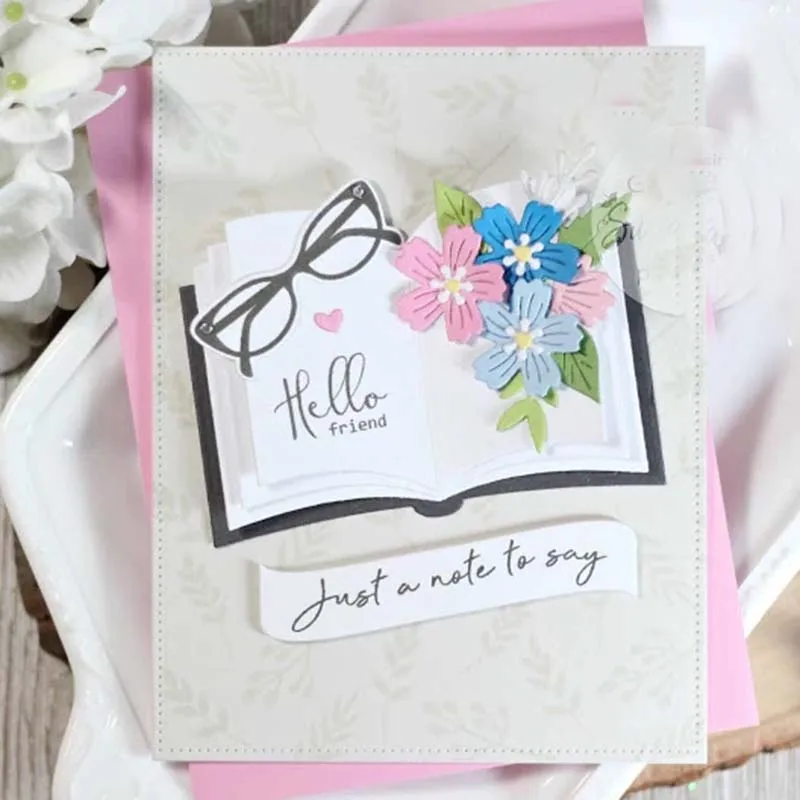 JC Book Flowers Glasses Metal Cutting Dies New Design Scrapbooking Handmade Punch Card Make Shape Stencil Craft Mold Mould Decor
JC Book Flowers Glasses Metal Cutting Dies New Design Scrapbooking Handmade Punch Card Make Shape Stencil Craft Mold Mould Decor