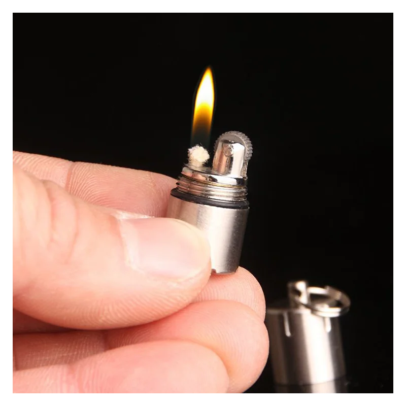 Mini Lighter Keychain Without Gasoline Kerosene Oil Outdoor Portable Capsule Cigarette Lighters Metal Pendant Key Ring Tools -40
Mini Lighter Keychain Without Gasoline Kerosene Oil Outdoor Portable Capsule Cigarette Lighters Metal Pendant Key Ring Tools -40