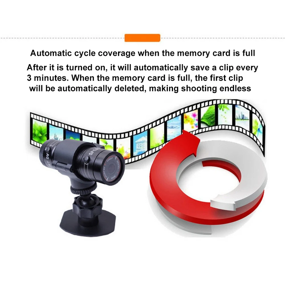 Mountain Bike Motorcycle Recorder Camera Full HD 1080p Bicycle Helmet Sports Action Camera Video DV Camcorder Car Video Recorder
Mountain Bike Motorcycle Recorder Camera Full HD 1080p Bicycle Helmet Sports Action Camera Video DV Camcorder Car Video Recorder