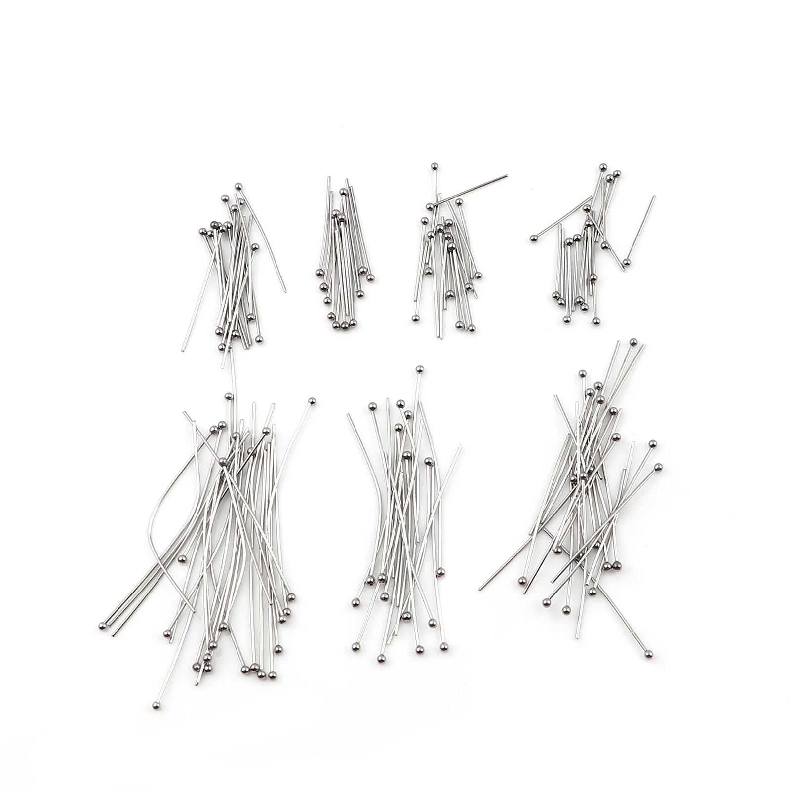 8Seasons 0.7mm (21 gauge) Stainless Steel Pins Silver Color DIY Making Earrings Necklace Jewelry Findings 18mm-50mm long, 200PCs 
8Seasons 0.7mm (21 gauge) Stainless Steel Pins Silver Color DIY Making Earrings Necklace Jewelry Findings 18mm-50mm long, 200PCs