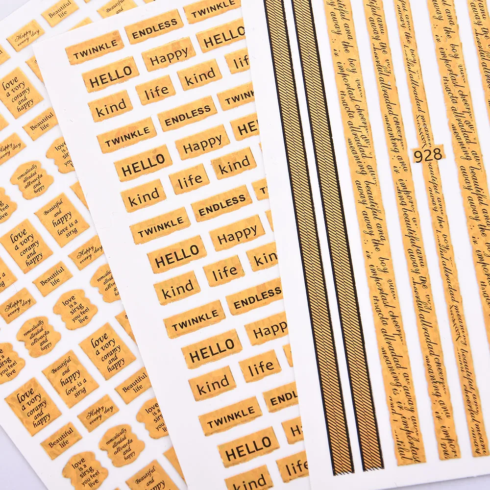 Nail English Letter Sticker Decoration Hot Selling Nail Art Retro Bronzing Sticker Accessories Three-dimensional Floating Gold
Nail English Letter Sticker Decoration Hot Selling Nail Art Retro Bronzing Sticker Accessories Three-dimensional Floating Gold