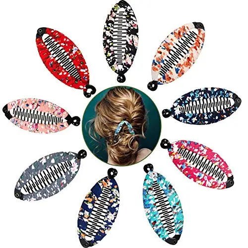 Banana Hair Clip Floral Hair Claws Bohemia Style Wrapped Cloth Hair Comb Jaw Clips Fish Shape Grips Clamp Hair Accessories Girls
Banana Hair Clip Floral Hair Claws Bohemia Style Wrapped Cloth Hair Comb Jaw Clips Fish Shape Grips Clamp Hair Accessories Girls